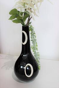 Čierna váza BLACK&WHITE 36cm