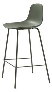 Khaki plastová barová stolička (výška sedadla 67,5 cm) Whitby – Unique Furniture
