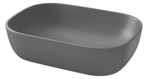 Cersanit Moduo, umývadlo na dosku 50,5x36x15 cm, antracitová matná, K116-108