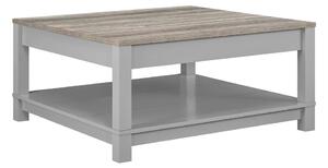Konferenčný stolík v dekore duba v sivo-prírodnej farbe 89x89 cm Carver – Støraa