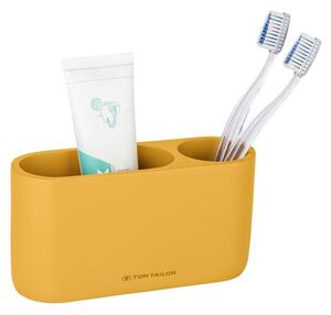 Téglik na zubné kefky z polyresínu v horčicovej farbe Tom Tailor T-Color Bath – Wenko