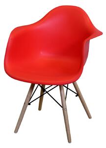 Jedálenská stolička DUO červená