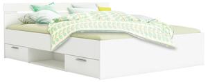 Multifunkčná posteľ 160x200 MICHIGAN perleťovo biela
