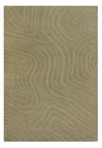 Kaki ručne tkaný vlnený koberec 120x170 cm Mesmerise Sage – Flair Rugs