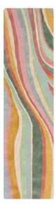 Ručne tkaný vlnený behúň 60x230 cm Abstract Flow – Flair Rugs