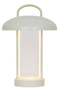 Stolová LED lampa Mirano, béžová, výška 29 cm, kov, Krémová / jantárovo žltá, Obývacia izba / jedáleň, kov, Škandinávsky, Stojacie svietidlo