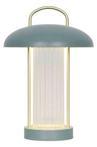 Stolová LED lampa Mirano na batérie, výška 29 cm, prachovo zelená, kov, Zelená, Obývacia izba / jedáleň, kov, Škandinávsky, Stojacie svietidlo