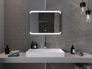 Mexen Nida, LED kúpeľňové zrkadlo s podsvietením 80x60 cm, 6000K, ochrana proti zahmlievaniu, 9806-080-060-611-00