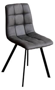 Jedálenská stolička sivé mikrovlákno