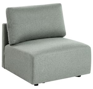 1-miestne modulárne kreslo zelené látkové čalúnenie moderný minimalistický štýl obývacia izba
