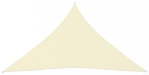 Tieniaca plachta trojuholníková 3 x 4 x 4 m oxfordská látka Dekorhome Krémová