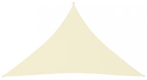 Tieniaca plachta trojuholníková 5 x 5 x 6 m oxfordská látka Dekorhome Krémová
