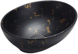 MEXEN - Elza umývadlo na dosku, 40x33 cm - čierna kameň - 21014097