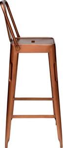 Kodaňská barová stolička zo železa - antická meď