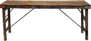 Starý drevený jedálenský stôl