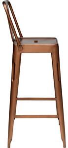 Kodaňská barová stolička zo železa - antická meď