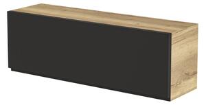 Závesná skrinka Loftia horizontálna - artisan/čierny mat
