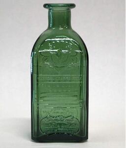 Sklenená fľaša Richard - stredná - zelená
