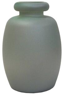 Sklenená váza - matná šedá