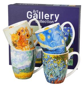 Porcelánový hrnček Van Gogh 350 ml sada 4ks