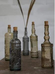 Sklenená fľaša Abigale - dymová
