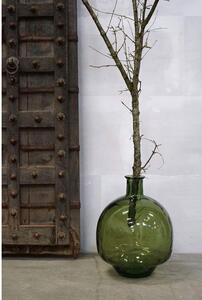 Veľká sklenená váza Joy - olivovozelená