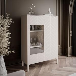 DVOJDVEROVÁ PRESKLENÁ VITRÍNA SALOME KAŠMÍR 103 cm