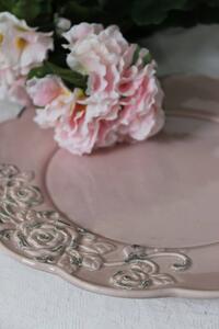 Ružový vintage tanier 20cm