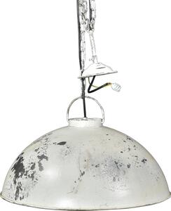 Závesná lampa v priemyselnom štýle - starožitná biela