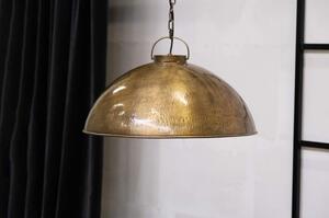 Závesná lampa, industriálny štýl - starožitná mosadz