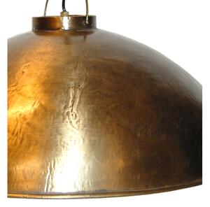 Závesná lampa, industriálny štýl - starožitná mosadz
