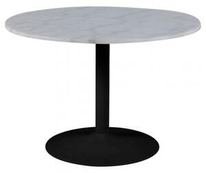 Jedálenský stôl Ireland 110x110 cm (biela/čierna)