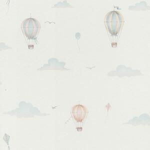 RASCH | Vliesová tapeta na stenu Kids World 2 302622 | 0,53 x 10,05 m | biela