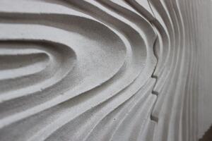 Krémový obraz v pieskovom dizajne 73x36 cm