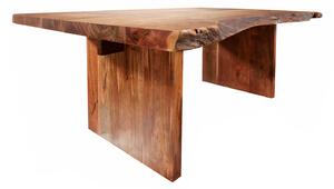 METALL Jedálenský stôl 210x110 cm, akácia
