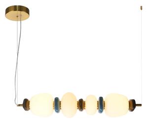 Italux PND-94981-4C-GD LED závesné stropné svietidlo Evans | 22W integrovaný LED zdroj | 3000K | zlatá | opálová