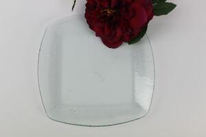 Priehľadný sklenený tanier 28cm