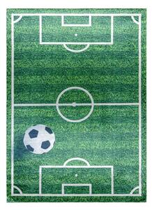 Detský koberec protišmykový BAMBINO 51760 futbalové ihrisko, zelený