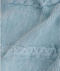 Modrá bavlnená prikrývka na dvojlôžko 200x220 cm Trenza - Oyo Concept
