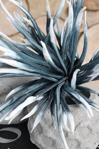 Modrobiely umelý penový kvet 95cm