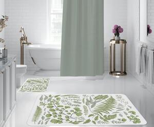 Bielo-zelené kúpeľňové predložky v súprave 2 ks - Oyo Concept