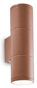 Exteriérové nástenné svietidlo Ideal lux 163635 GUN AP2 SMALL COFFEE 2xGU10 35W IP44 IP44
