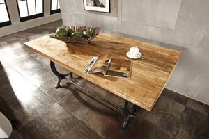 INDUSTRY Jedálenský stôl O-line 180x90 cm, staré drevo