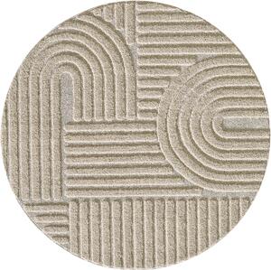 Ayyildiz Kusový koberec Art 1121 Beige kruh - 120x120 cm
