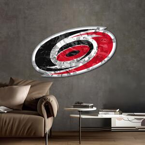 Farebný HDF obraz logo Carolina Hurricanes