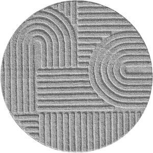 Ayyildiz Kusový koberec Art 1121 Silver kruh - 120x120 cm