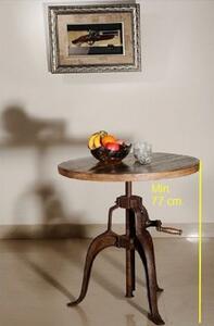 INDUSTRY Príručný stolík 75x75 cm, staré drevo
