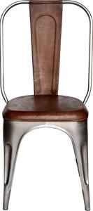 Industrálna stolička s kožou
