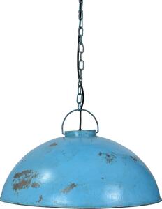 Závesná lampa, industriálny štýl - starožitná modrá