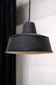 Závesná lampa - starožitná čierna a krémová